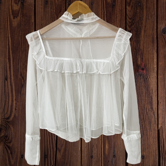 Women Mesh Sheer Top - Picture 5 of 9